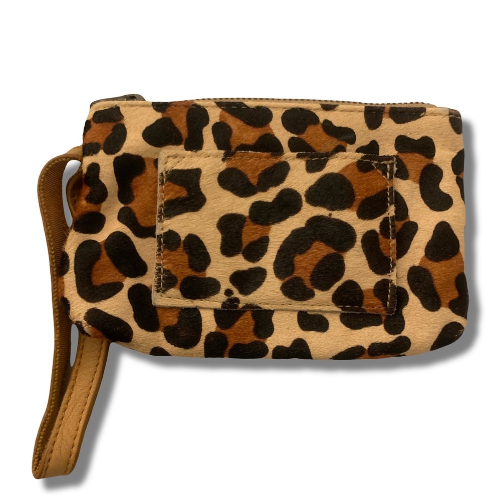 J Crew Leopard Print Wristlet Clutch❤️